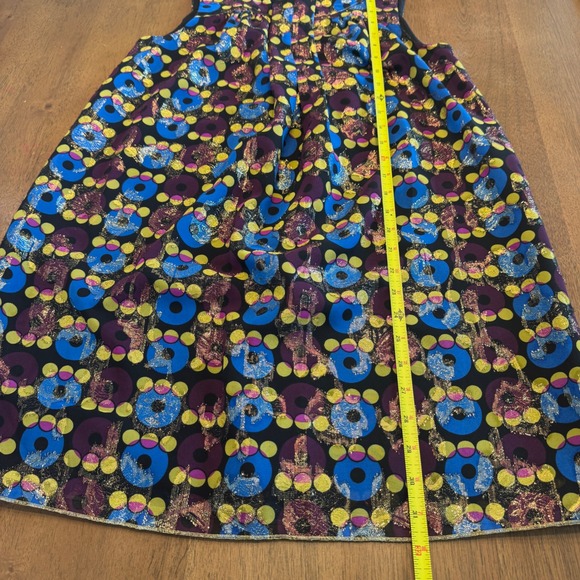 Anna Sui x Target Metallic Dress Size 1‎ Sleeveless Party Cocktail Mini - Picture 2 of 7